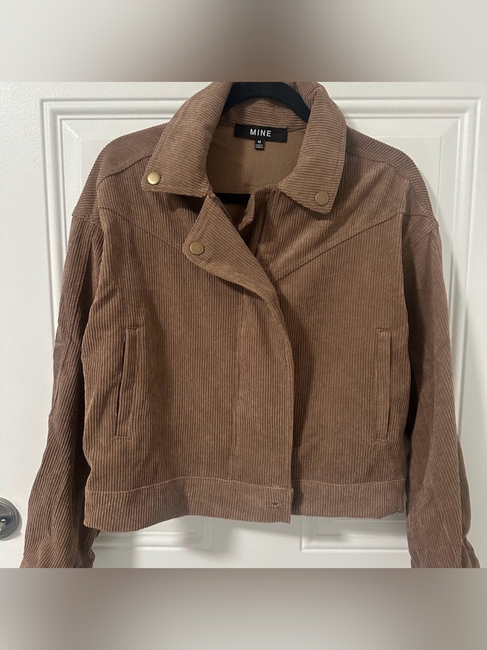 Mine Tan Corduroy Utility Jacket Size Medium NWOT - Picture 2 of 11